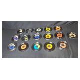 Lot of Vintage 45 RPM Vinyl Records Assorted Artists Inc The Beatles -  Inc Busy-Bee Phonograph Record From Early 1900s