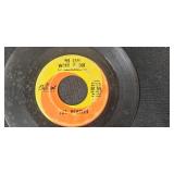 Collection of Vintage 45 RPM Vinyl Records Including The Beatles, Roy Orbison, Neil Diamond -  Inc Busy-Bee Phonograph Record From Early 1900s