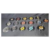 Collection of Vintage 45 RPM Vinyl Records - Various Artists -  Inc Busy-Bee Phonograph Record From Early 1900s