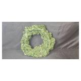 Artificial Holiday Wreath with Hallmark Miniature Ornaments and Pinecone Accents