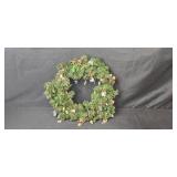 Holiday Wreath with Assorted Hallmark Miniature Ornaments