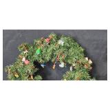 Holiday Wreath with Assorted Hallmark Miniature Ornaments