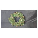 Holiday Wreath with Assorted Hallmark Miniature Ornaments