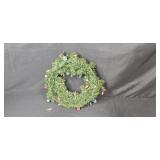 Holiday Wreath with Assorted Hallmark Miniature Ornaments