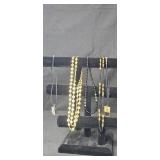 Set of Modern Beaded and Pendant Necklaces