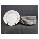 Set of 12 Noritake Cynthia 6666 Japan Bread Plates with Floral Border - display not inc
