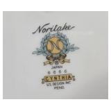 Set of 12 Noritake Cynthia 6666 Dinner Plates Japan Floral Rim