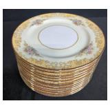 Set of 12 Noritake China Batista Pattern Salad Plates - display not inc