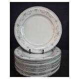 Set of 10 Noritake China Colburn 6107 Dinner Plates Japan - display not inc