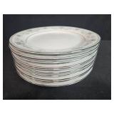 Set of 10 Noritake China Colburn 6107 Dinner Plates Japan - display not inc