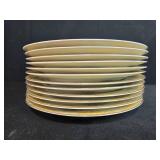 Set of 12 Noritake Batista Fine China Dinner Plates Japan - 1 chipped