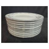 Set of 10 Noritake China Colburn 6107 Salad Plates - display not inc