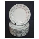Set of 10 Noritake China Colburn 6107 Salad Plates - display not inc