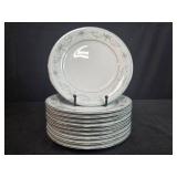 Set of 10 Noritake China Colburn 6107 Salad Plates - display not inc