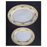 Noritake China Batista 601 Oval Serving Platters Set of 2