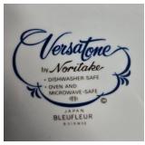Set of 7 Noritake Versatone Bleufleur Dinner Plates Japan Fine China - display not inc