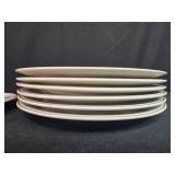 Set of 7 Noritake Versatone Bleufleur Dinner Plates Japan Fine China - display not inc
