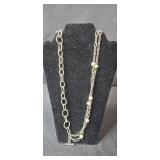 Set of Fashion Necklaces in Gold and Silver Tones - display not inc