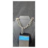 Set of Fashion Necklaces in Gold and Silver Tones - display not inc
