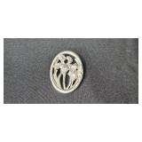 Lot of Vintage Brooches and Pins including Pewter Floral and Snowflake Designs