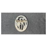 Lot of Vintage Brooches and Pins including Pewter Floral and Snowflake Designs