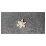 Lot of Vintage Brooches and Pins including Pewter Floral and Snowflake Designs