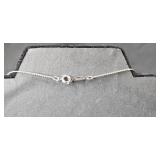 Napier Silver Tone Necklace with Pearl Accent Pendant