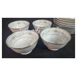 Noritake China Colburn 6107 Tea Cups and Saucers Made in Japan