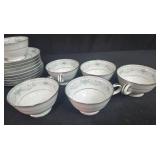 Noritake China Colburn 6107 Tea Cups and Saucers Made in Japan