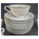 Noritake China Colburn 6107 Tea Cups and Saucers Made in Japan