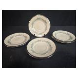 Set of 8 Lenox Repertoire China Cups & Saucers with Floral Pattern - display not inc