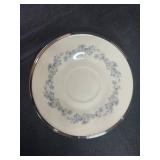 Set of 8 Lenox Repertoire China Cups & Saucers with Floral Pattern - display not inc