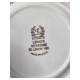 Set of 8 Lenox Repertoire China Cups & Saucers with Floral Pattern - display not inc