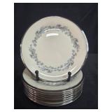 Set of 8 Lenox Repertoire Bread/Dessert Plates with Floral Pattern - display not inc