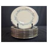 Set of 8 Lenox Repertoire Bread/Dessert Plates with Floral Pattern - display not inc