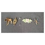 Set of Vintage and Decorative Brooches and Pins