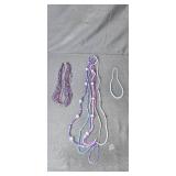 Set of 3 Beaded Necklaces in Multi-Color and Blue Designs - display not inc