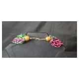Set of 2 Colorful Beaded Necklaces with Clasp Closure - display not inc