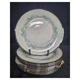 Set of 8 Lenox Repertoire Salad Plates with Silver Trim - display not inc