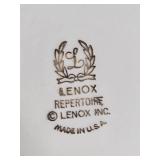 Set of 8 Lenox Repertoire Salad Plates with Silver Trim - display not inc