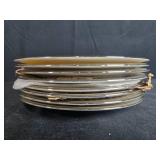 Set of 8 Lenox Repertoire Salad Plates with Silver Trim - display not inc