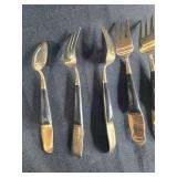 Set of Mid-Century Modern Flatware with Cake Server