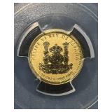 2022-M SPANISH IBERIAN LYNX 1/10TH OZ .999 FINE GOLD PCGS PR70