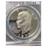 1973-S US PROOF EISENHOWER DOLLAR PCGS PF69CAM SILVER