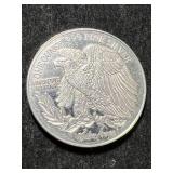 1 TROY OZ .999 FINE SILVER LIBERTY ROUND