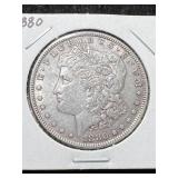 1880 US MORGAN SILVER DOLLAR