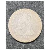 1861 US SEATED LIBERTY QUARTER