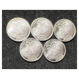 .5 TROY OZ .999 FINE SILVER FRACTIONAL ROUNDS