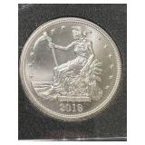 1 TROY OZ .999 FINE SILVER SLAYED DOLLAR ZOMBUCKS ROUND SLABBED