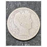 1898 US BARBER HALF DOLLAR